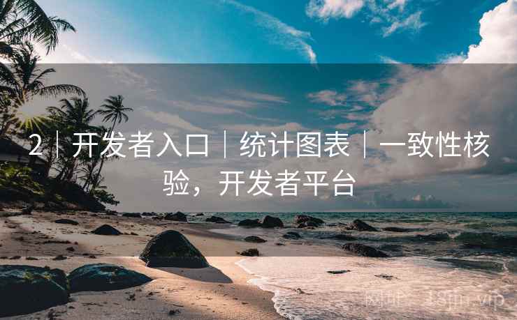 2｜开发者入口｜统计图表｜一致性核验，开发者平台